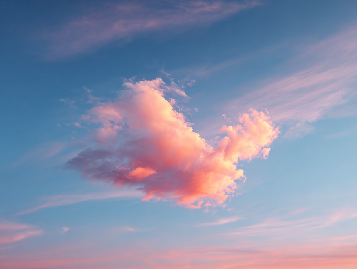 Minimal sky study artwork used for a 4-7-8 breathing guide.