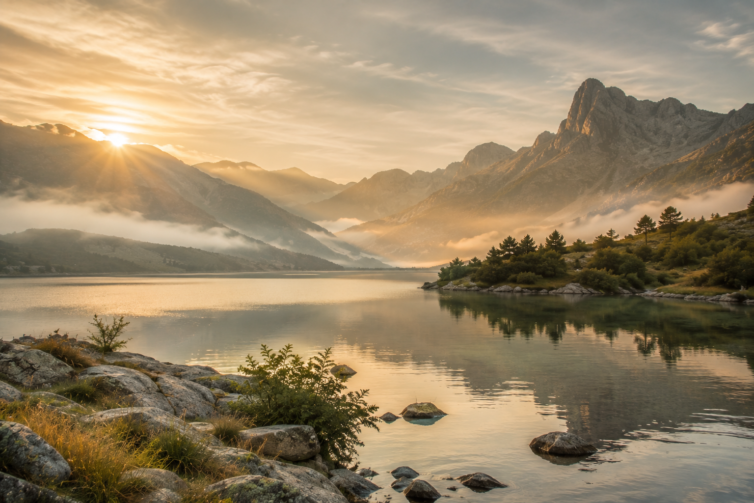 Expansive landscape artwork used for a free breathwork app comparison.