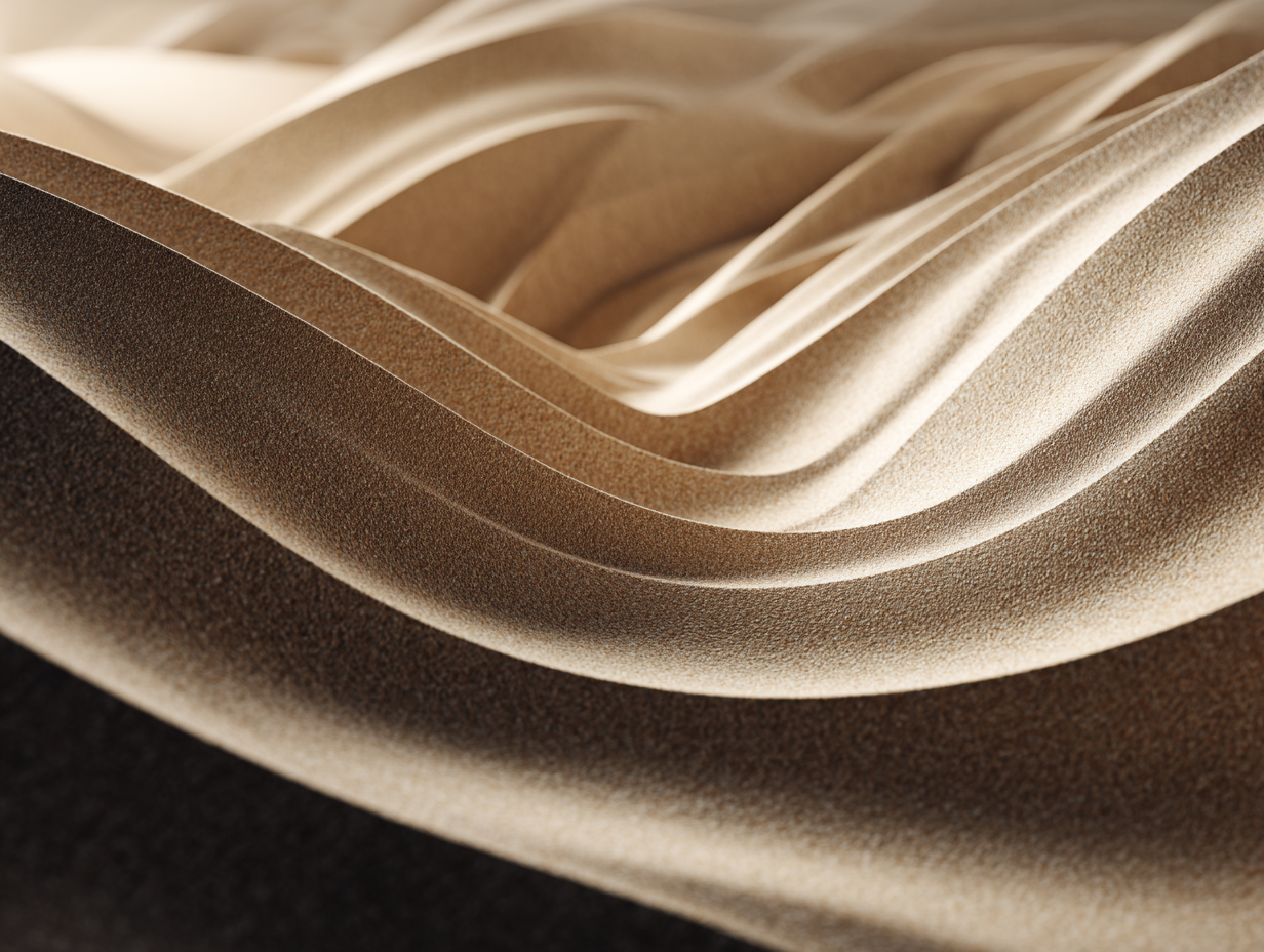 Sand dune artwork used for a stress breathing guide.